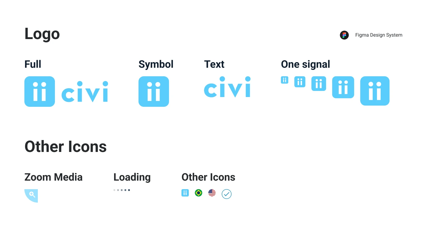 Civi design system — Logo and other icons