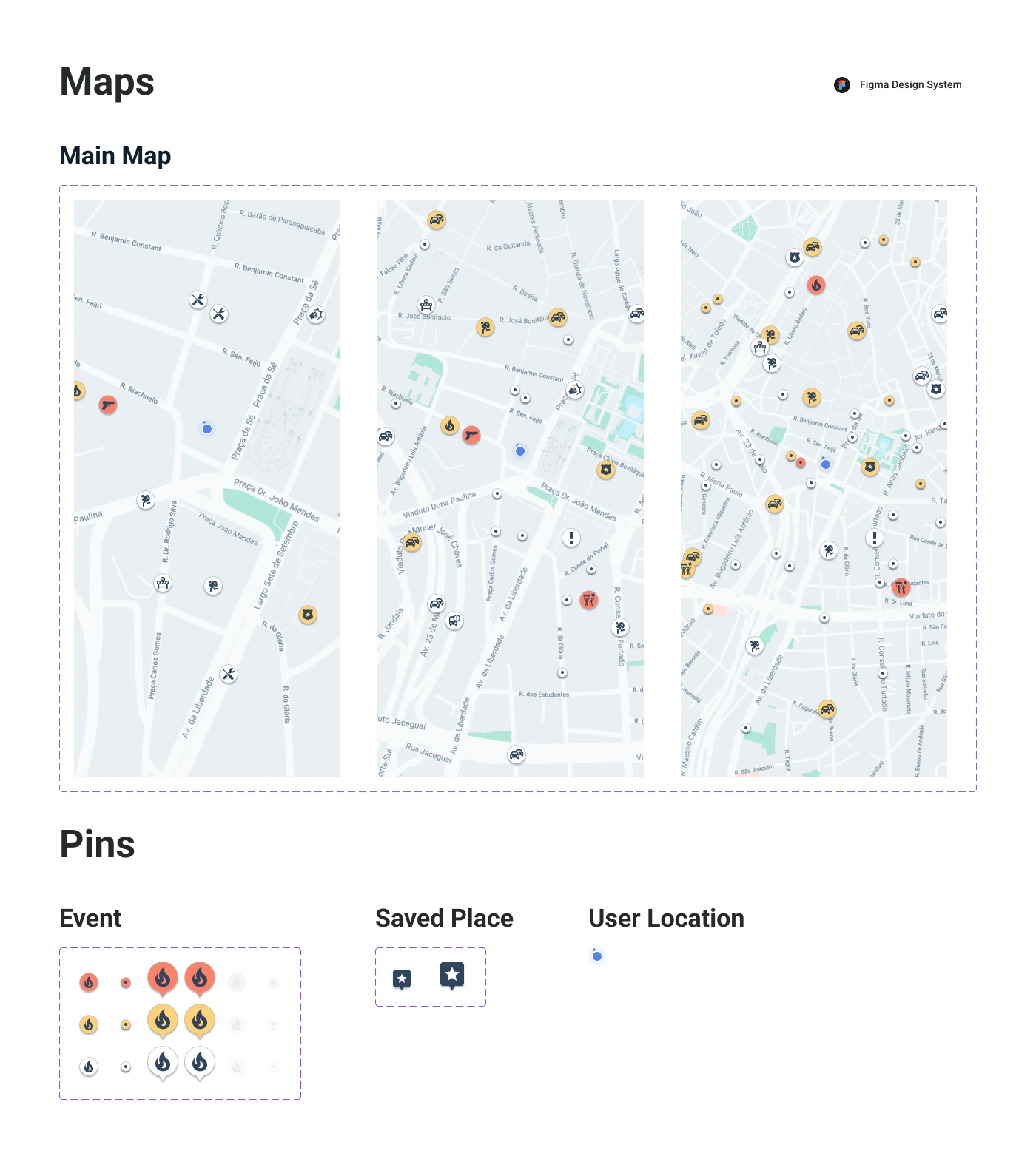 Civi design system — Map
