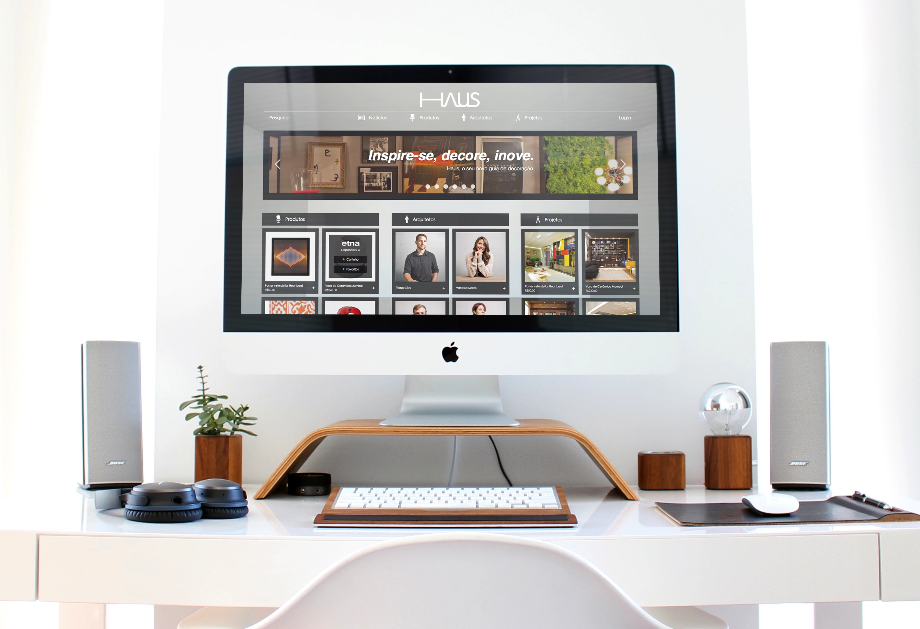 Haus — Landing page mockup