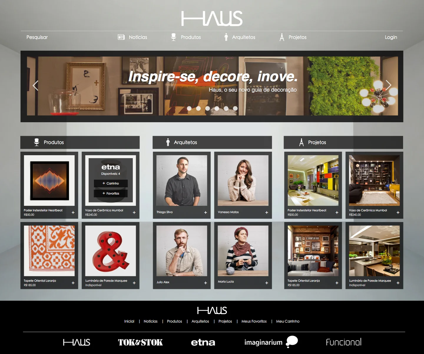 Haus — Landing page
