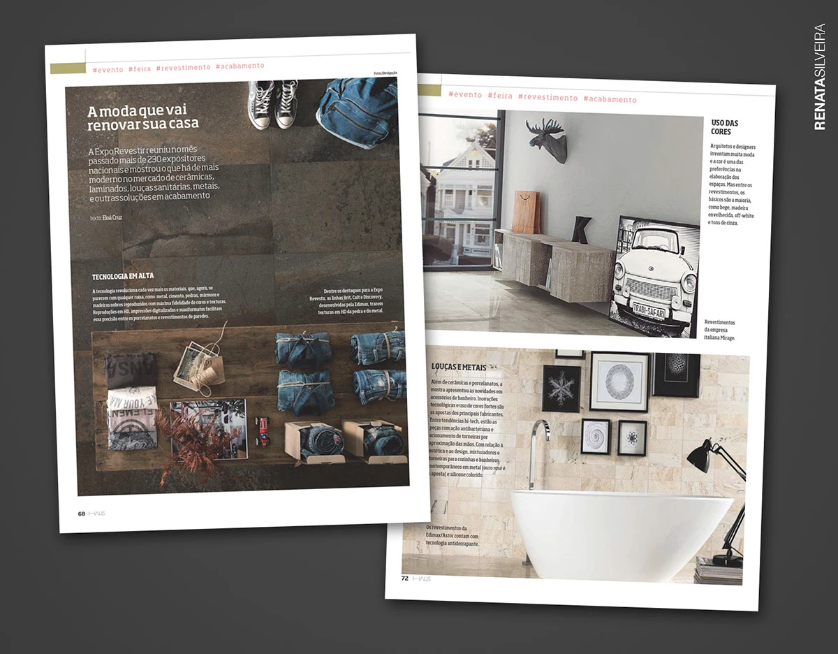 HAUS magazine spread