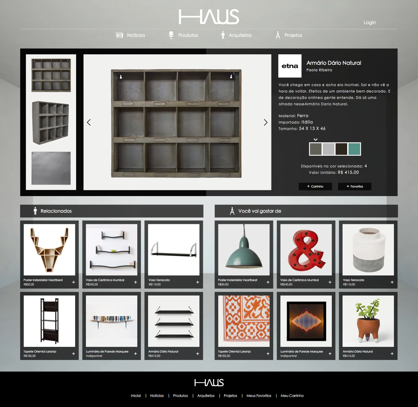 Haus — Product detail page