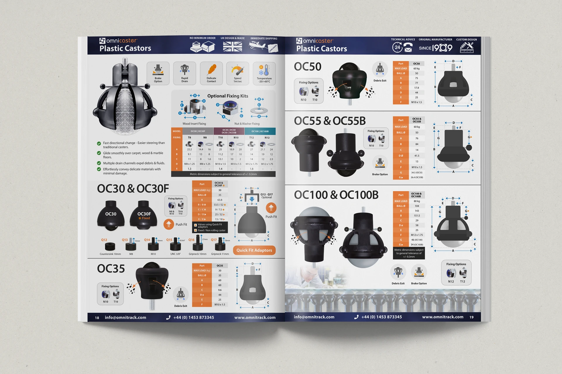 Omnitrack catalogue — Omnicasters