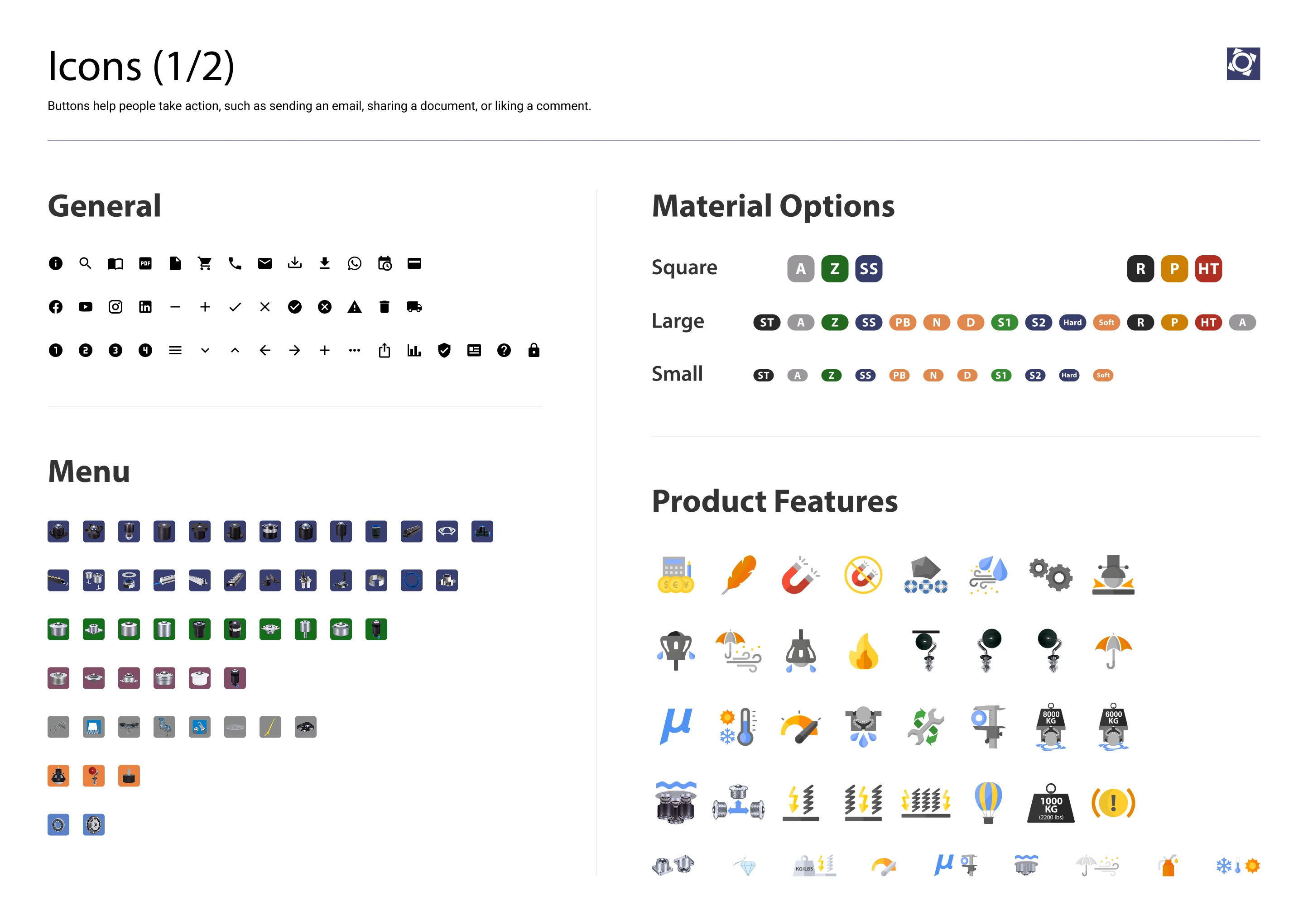 Omnitrack design system — Icons