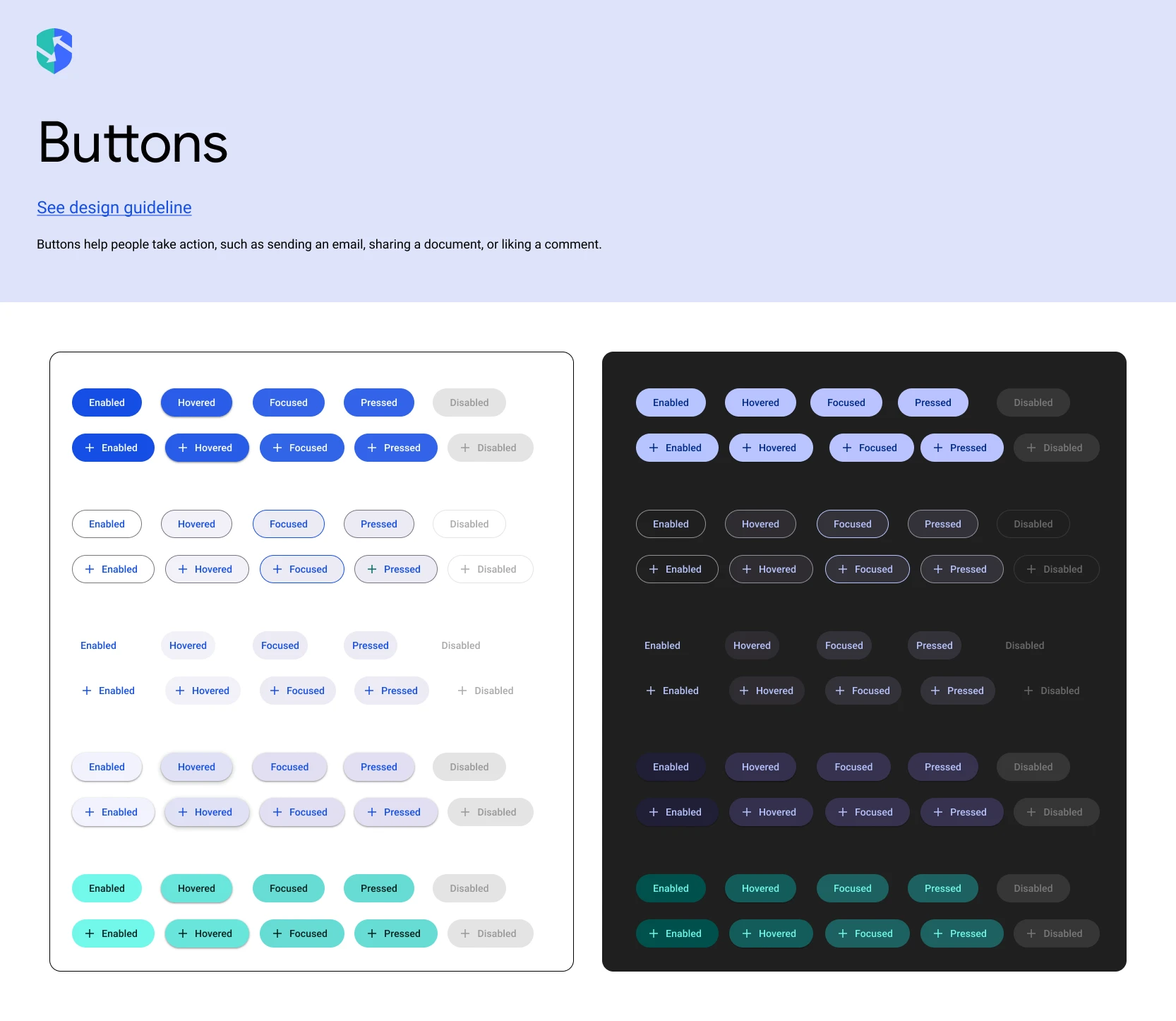 SupplyCyber design system — Buttons