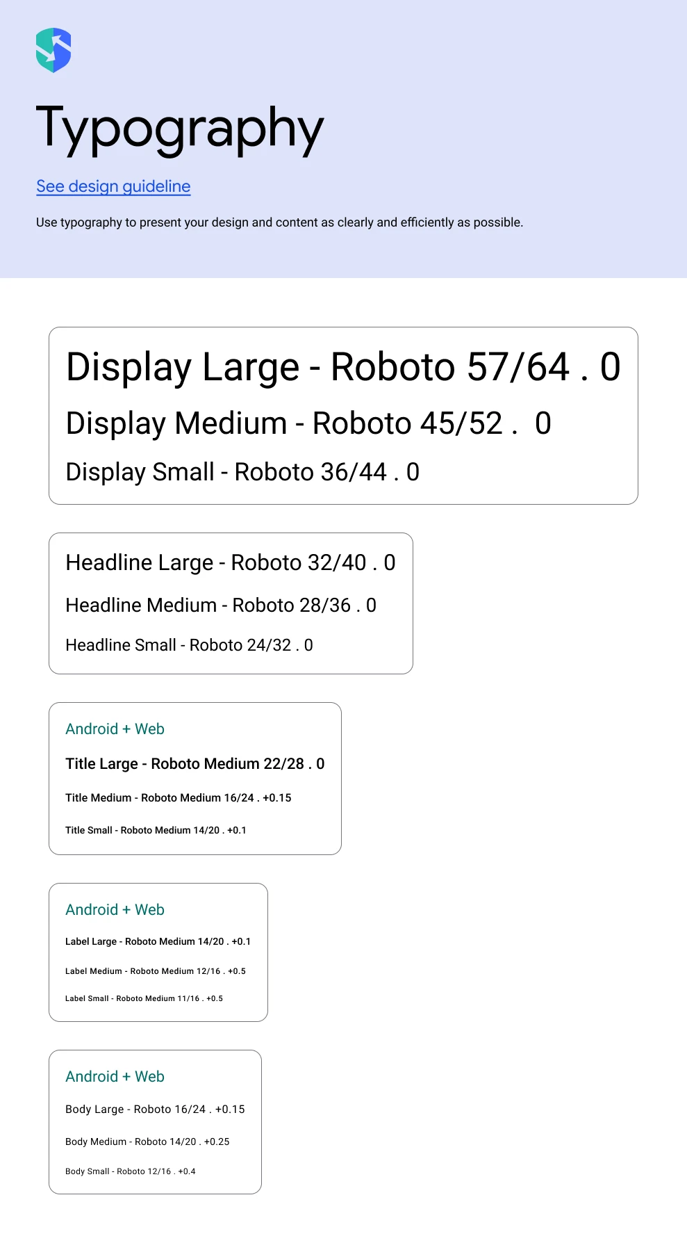 SupplyCyber design system — Typography